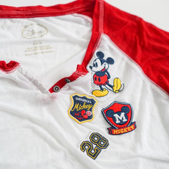 Mickey Mouse Mid Sleeve Shirt Women's M (7-9) - Picture 2 of 2